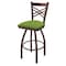 Holland Bar Stool Co 25" Swivel Counter Stool, Bronze Finish, Canter Kiwi Green Seat 82025BZ009 - alternate 1